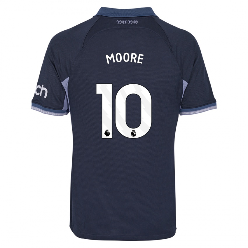 Niño Camiseta Mikey Moore #10 Azul Oscuro 2ª Equipación 2023/24 La Camisa Perú