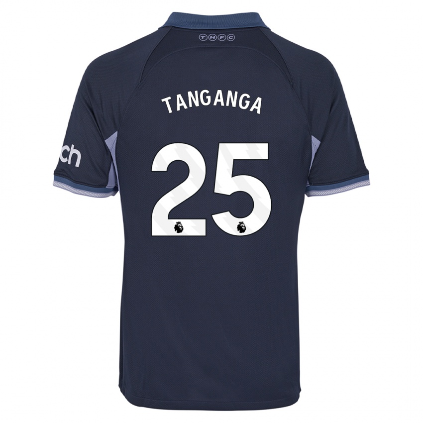 Niño Camiseta Japhet Tanganga #25 Azul Oscuro 2ª Equipación 2023/24 La Camisa Perú