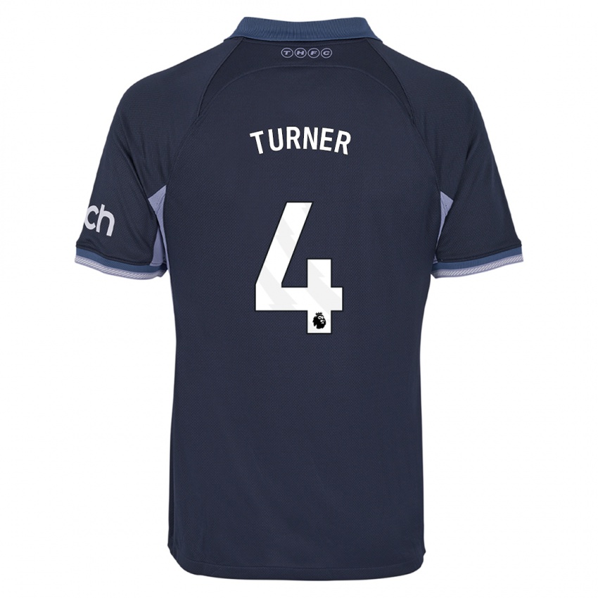 Niño Camiseta Amy Turner #4 Azul Oscuro 2ª Equipación 2023/24 La Camisa Perú