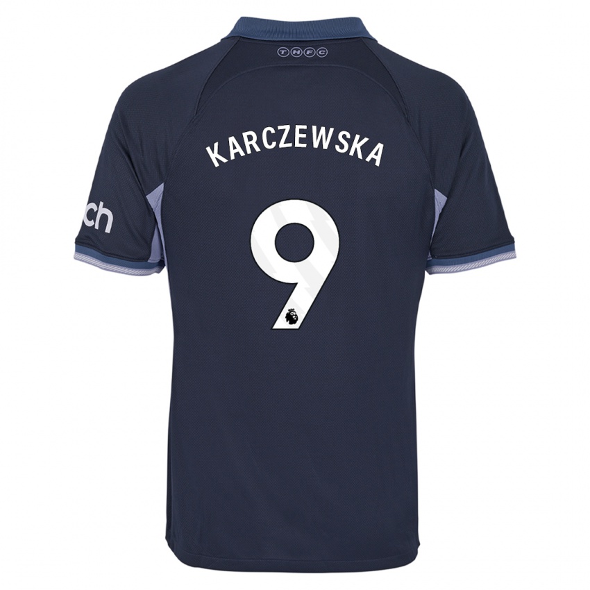 Niño Camiseta Nikola Karczewska #9 Azul Oscuro 2ª Equipación 2023/24 La Camisa Perú