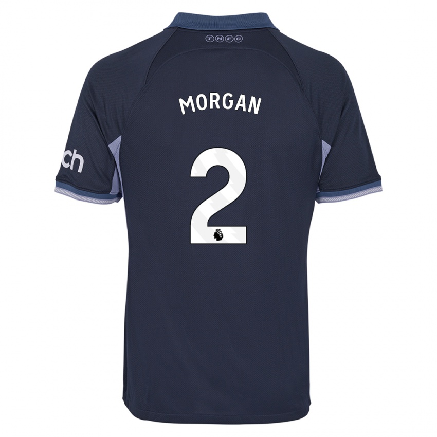 Niño Camiseta Esther Morgan #2 Azul Oscuro 2ª Equipación 2023/24 La Camisa Perú