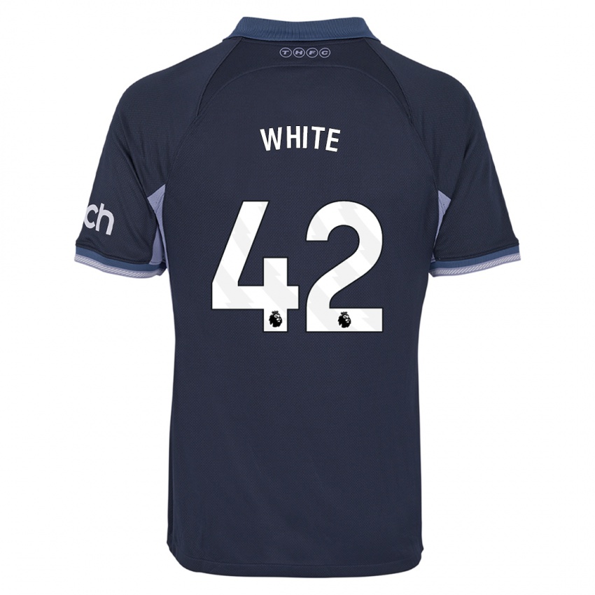 Niño Camiseta Harvey White #42 Azul Oscuro 2ª Equipación 2023/24 La Camisa Perú