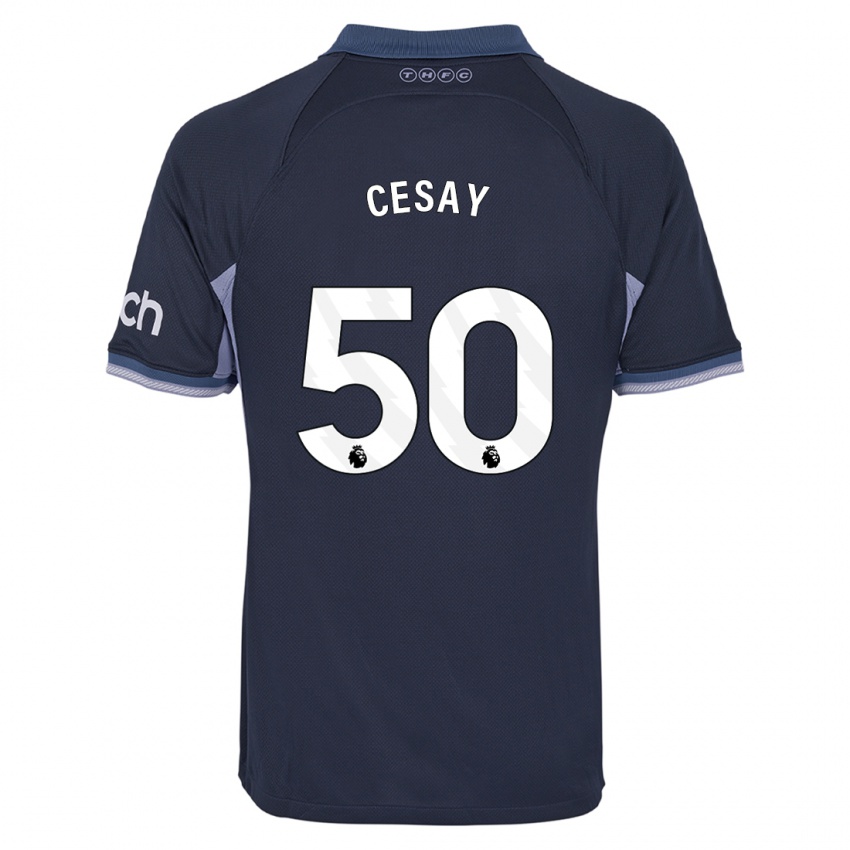 Niño Camiseta Kallum Cesay #50 Azul Oscuro 2ª Equipación 2023/24 La Camisa Perú