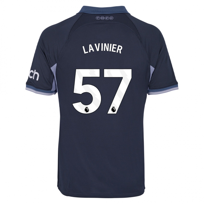 Niño Camiseta Marcel Lavinier #57 Azul Oscuro 2ª Equipación 2023/24 La Camisa Perú