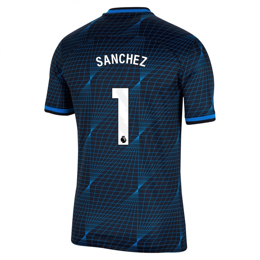 Niño Camiseta Robert Sánchez #1 Azul Oscuro 2ª Equipación 2023/24 La Camisa Perú