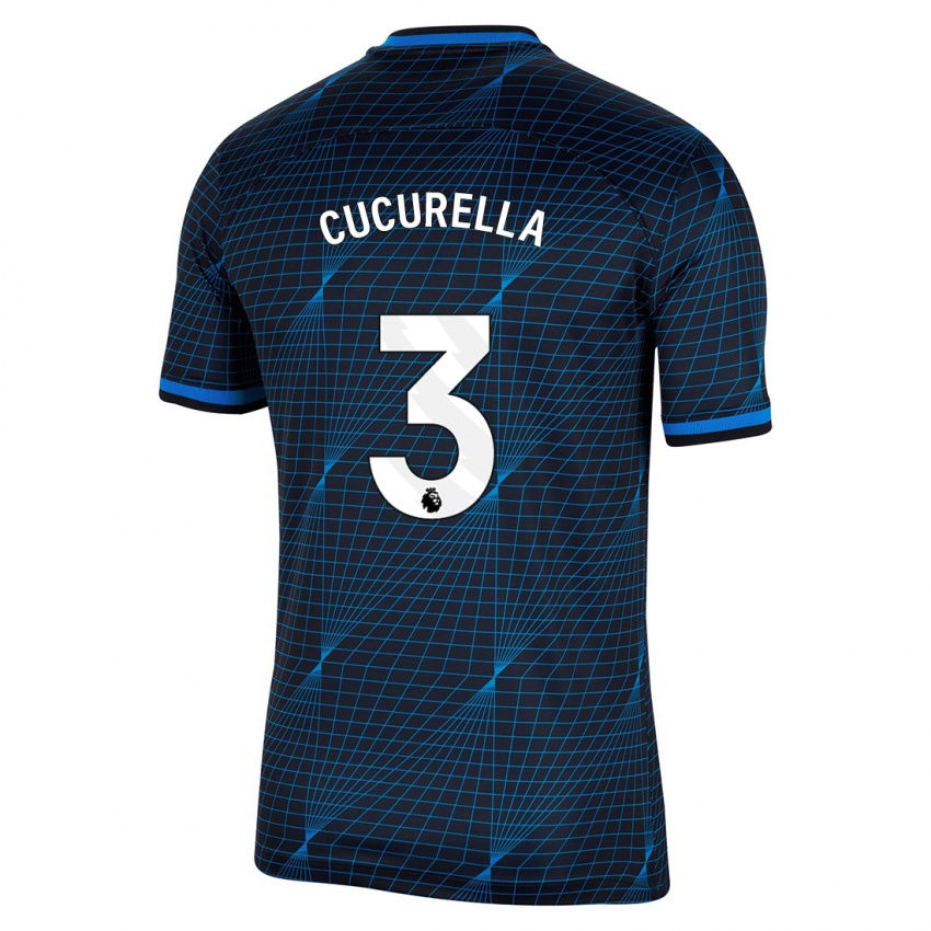 Niño Camiseta Marc Cucurella #3 Azul Oscuro 2ª Equipación 2023/24 La Camisa Perú