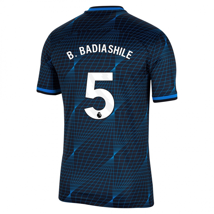 Niño Camiseta Benoît Badiashile #5 Azul Oscuro 2ª Equipación 2023/24 La Camisa Perú