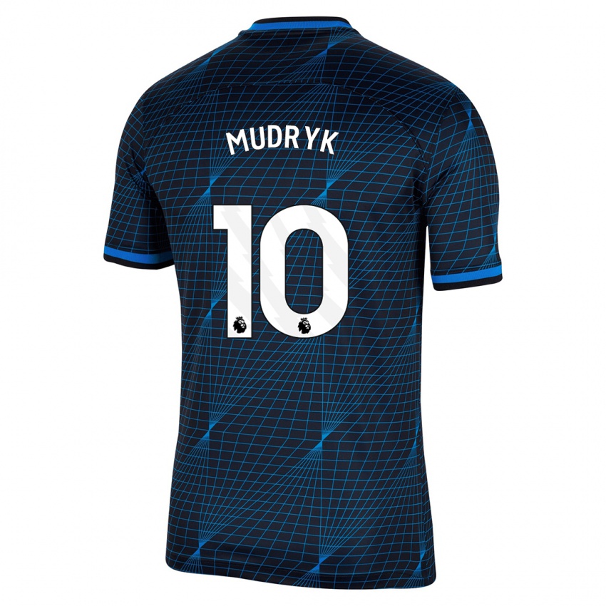 Niño Camiseta Mykhaylo Mudryk #10 Azul Oscuro 2ª Equipación 2023/24 La Camisa Perú