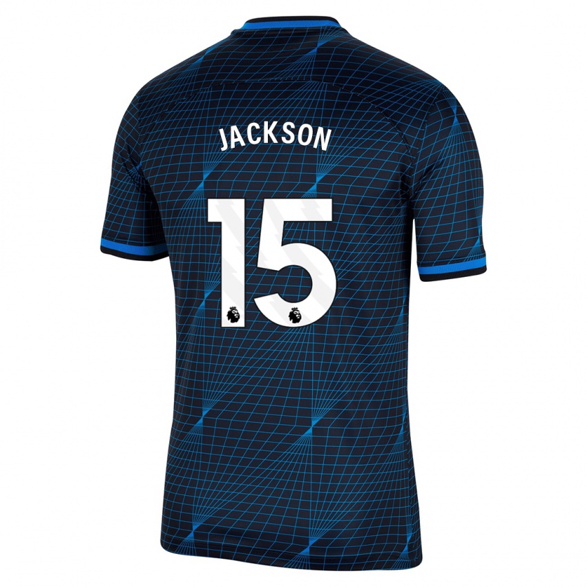 Niño Camiseta Nicolas Jackson #15 Azul Oscuro 2ª Equipación 2023/24 La Camisa Perú