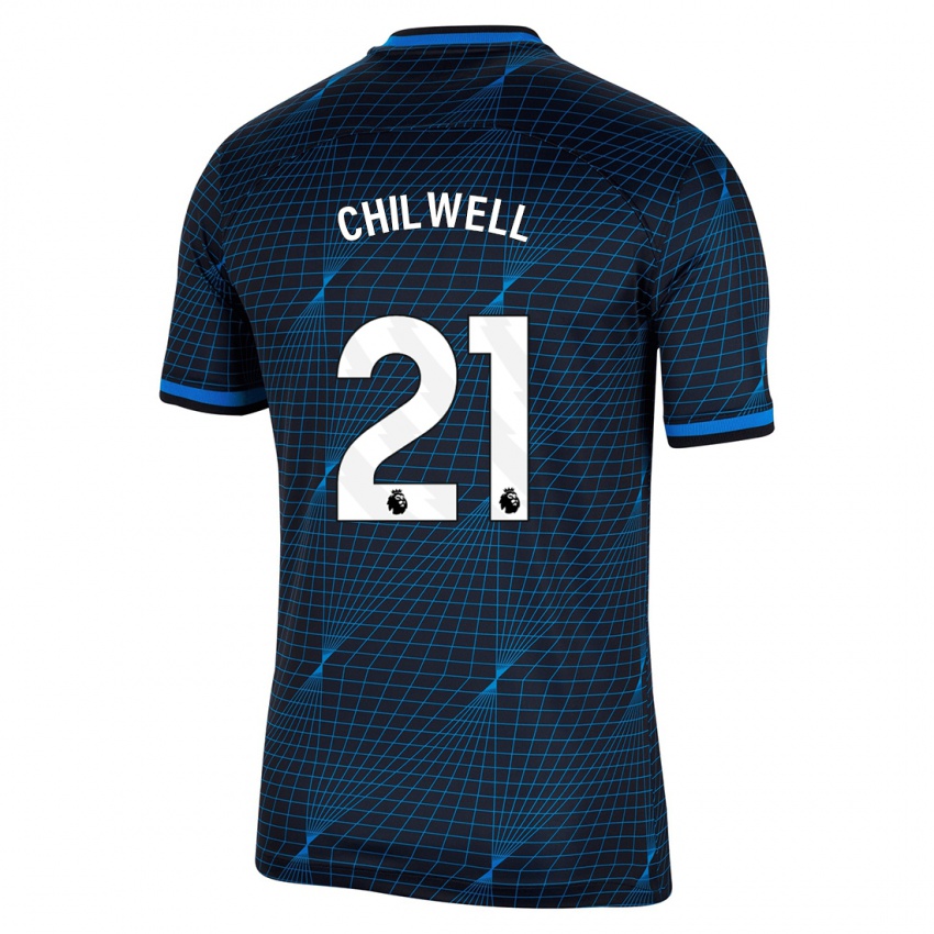 Niño Camiseta Ben Chilwell #21 Azul Oscuro 2ª Equipación 2023/24 La Camisa Perú