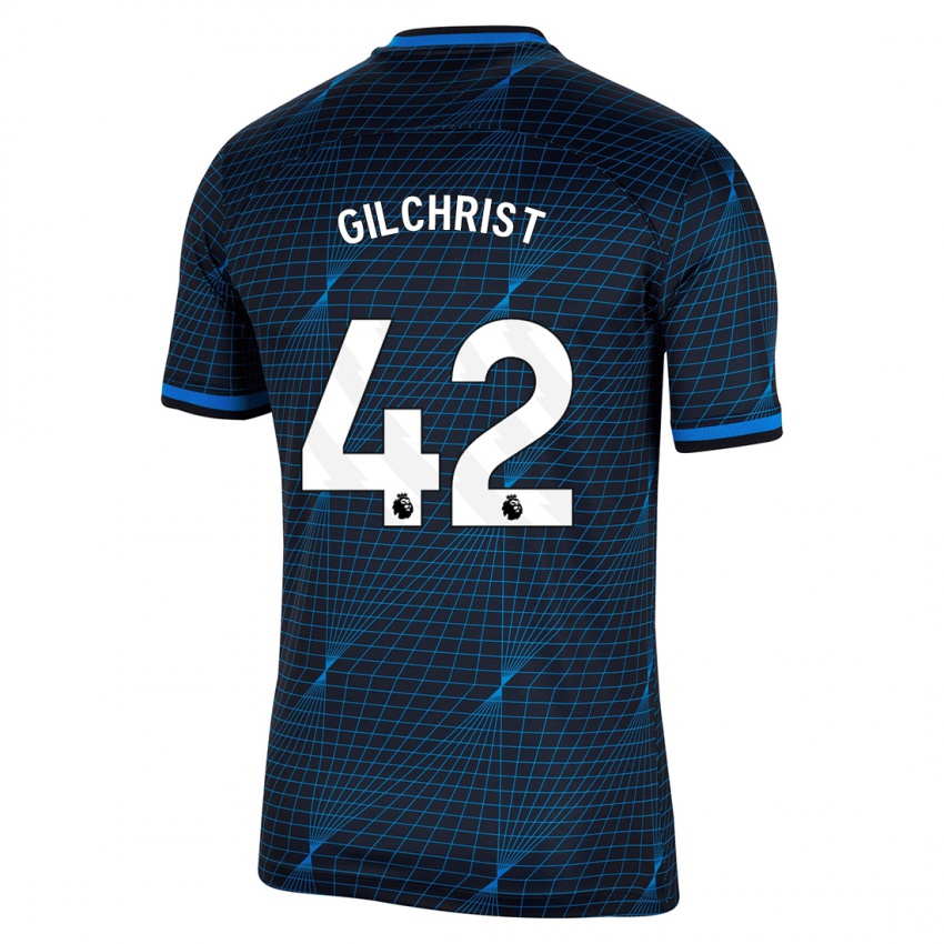 Niño Camiseta Alfie Gilchrist #42 Azul Oscuro 2ª Equipación 2023/24 La Camisa Perú