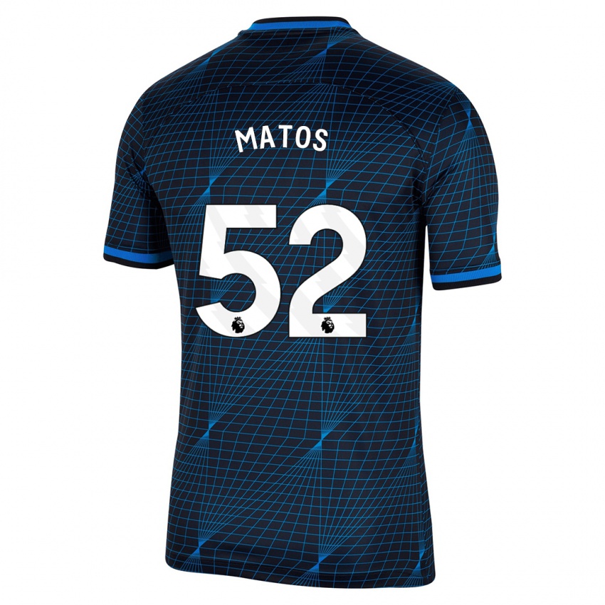 Niño Camiseta Alex Matos #52 Azul Oscuro 2ª Equipación 2023/24 La Camisa Perú