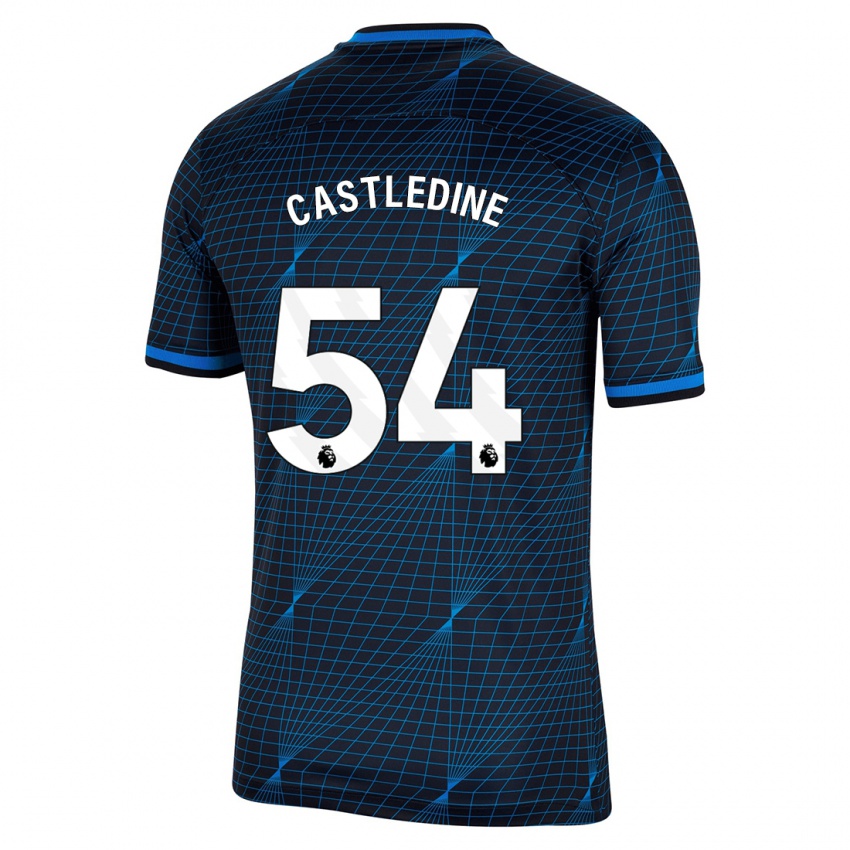 Niño Camiseta Leo Castledine #54 Azul Oscuro 2ª Equipación 2023/24 La Camisa Perú