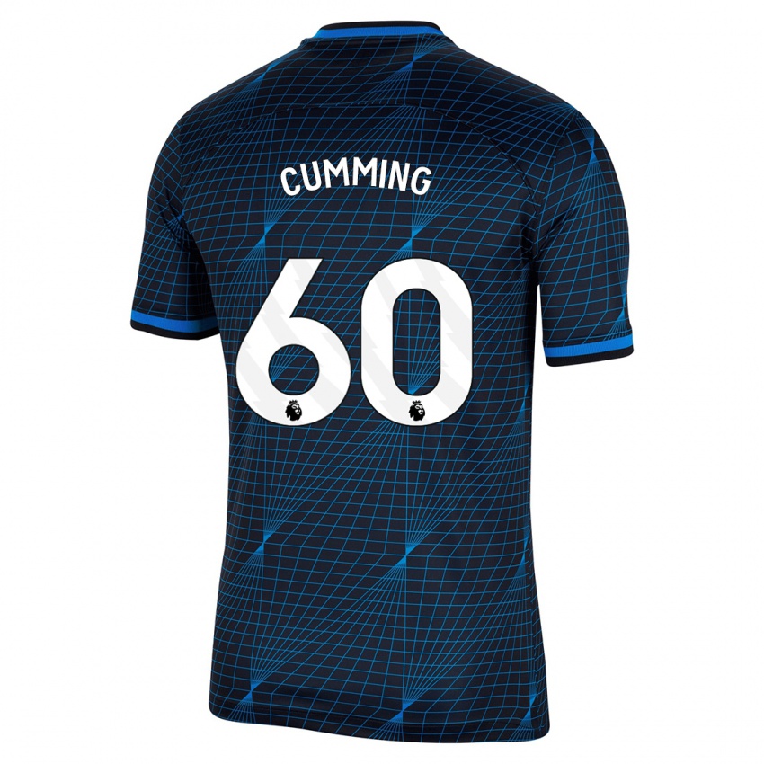 Niño Camiseta Jamie Cumming #60 Azul Oscuro 2ª Equipación 2023/24 La Camisa Perú