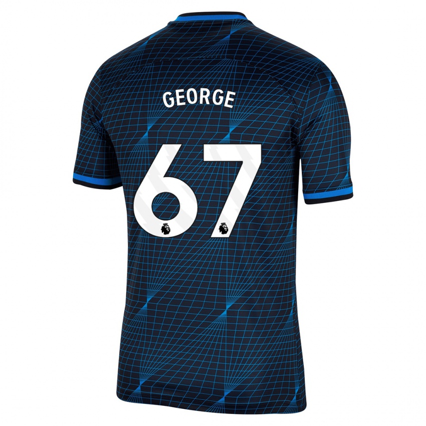 Niño Camiseta Tyrique George #67 Azul Oscuro 2ª Equipación 2023/24 La Camisa Perú