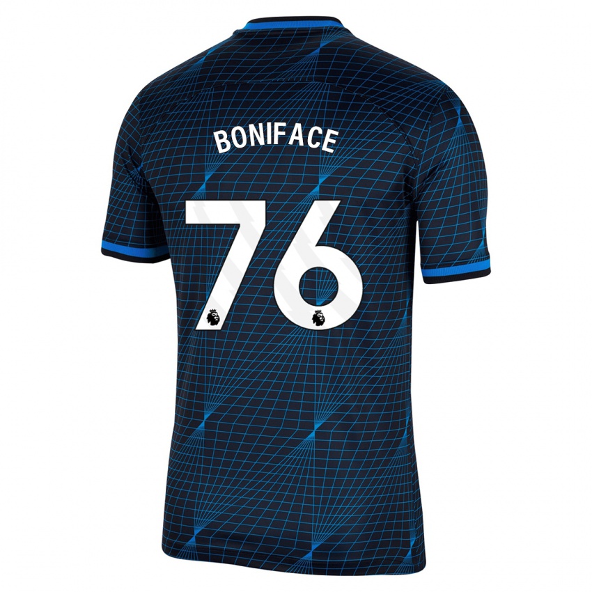 Niño Camiseta Somto Boniface #76 Azul Oscuro 2ª Equipación 2023/24 La Camisa Perú