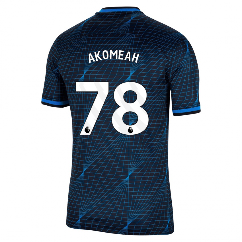 Niño Camiseta Travis Akomeah #78 Azul Oscuro 2ª Equipación 2023/24 La Camisa Perú