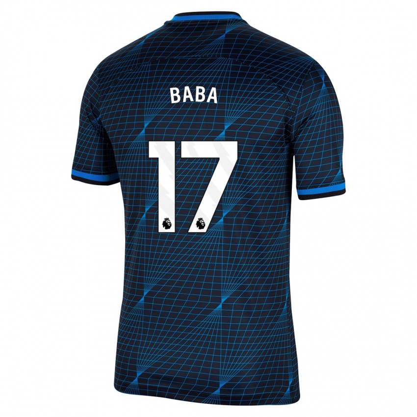 Niño Camiseta Abdul-Rahman Baba #17 Azul Oscuro 2ª Equipación 2023/24 La Camisa Perú