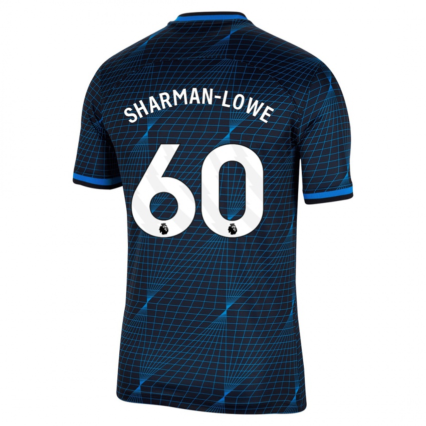 Niño Camiseta Teddy Sharman-Lowe #60 Azul Oscuro 2ª Equipación 2023/24 La Camisa Perú