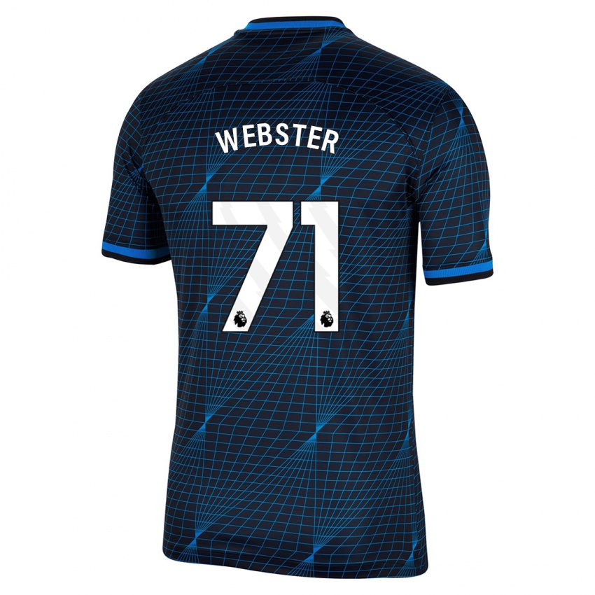 Niño Camiseta Charlie Webster #71 Azul Oscuro 2ª Equipación 2023/24 La Camisa Perú