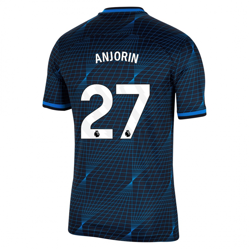 Niño Camiseta Tino Anjorin #27 Azul Oscuro 2ª Equipación 2023/24 La Camisa Perú