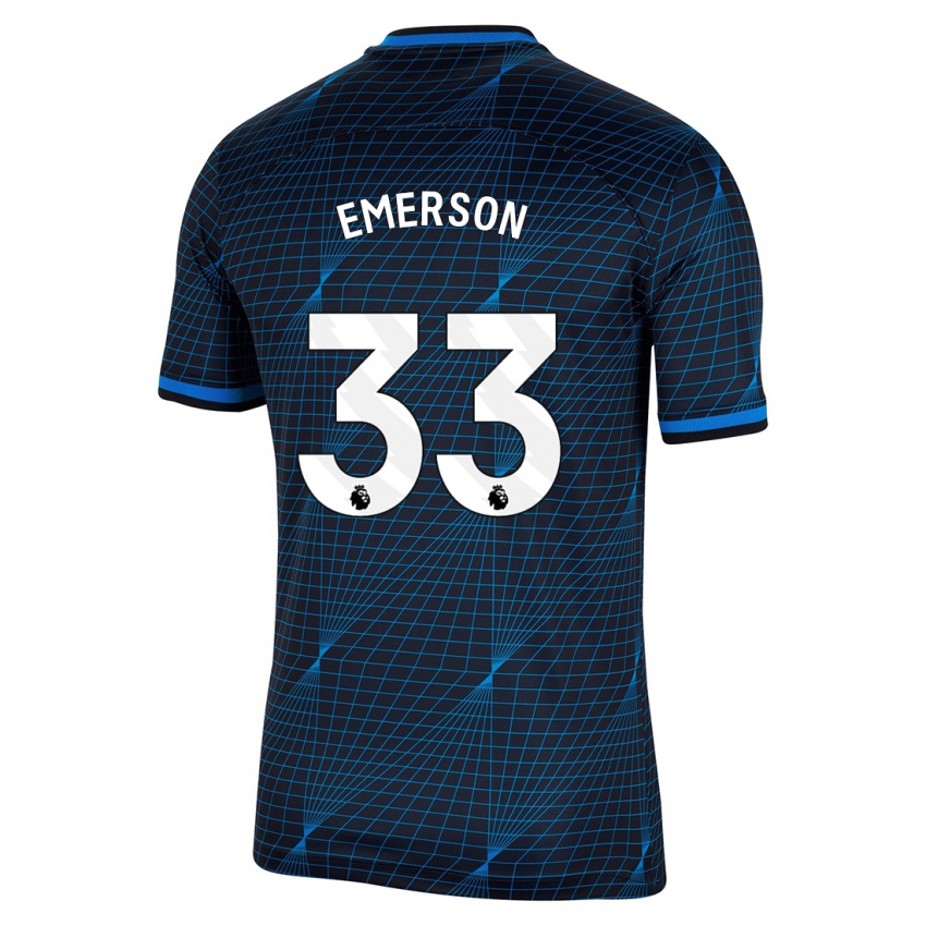 Niño Camiseta Emerson #33 Azul Oscuro 2ª Equipación 2023/24 La Camisa Perú