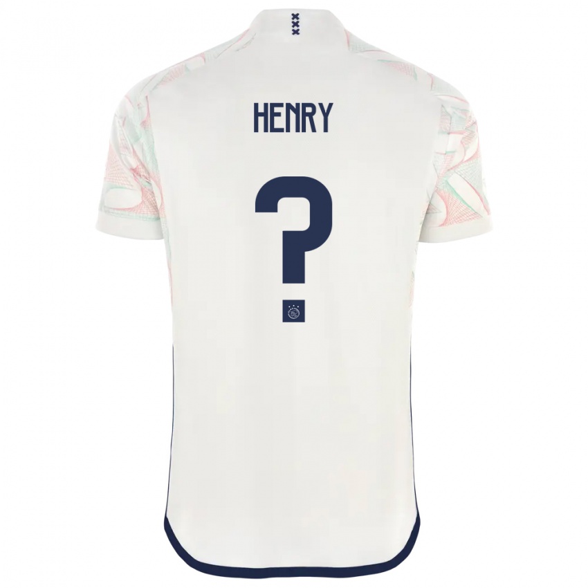 Niño Camiseta Alvaro Henry #0 Blanco 2ª Equipación 2023/24 La Camisa Perú