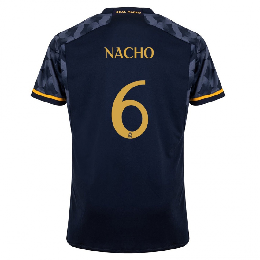 Niño Camiseta Nacho Fernandez #6 Azul Oscuro 2ª Equipación 2023/24 La Camisa Perú