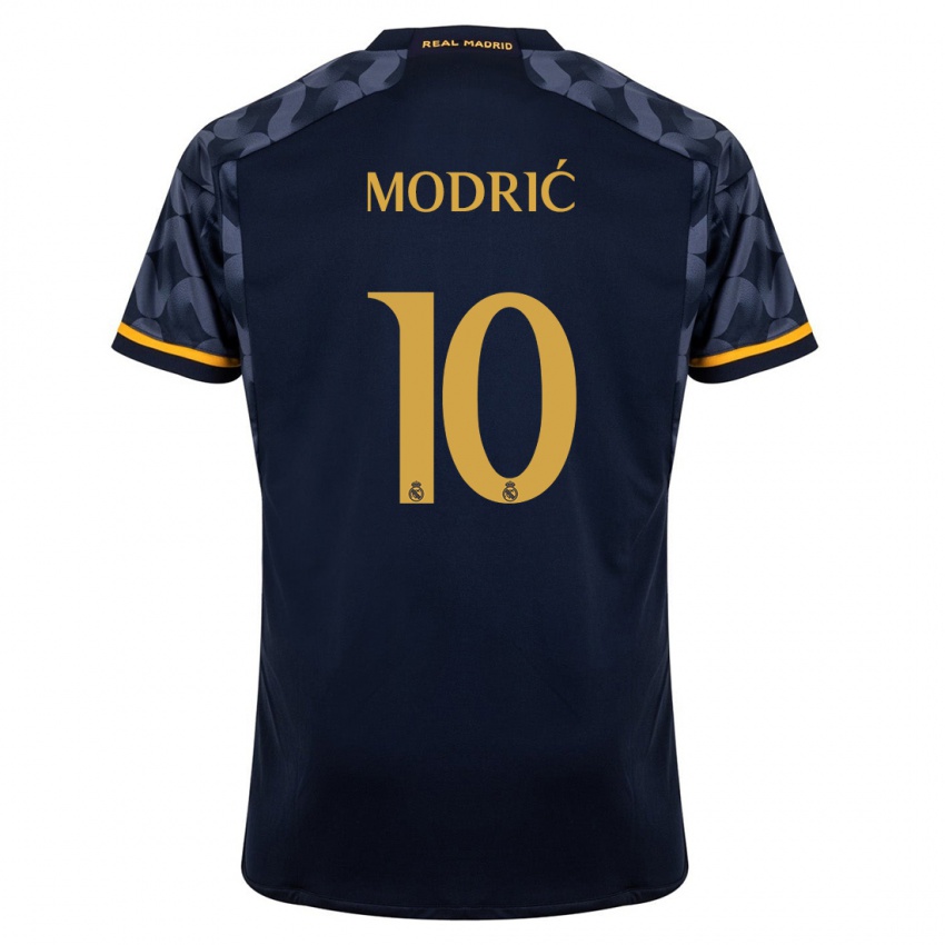 Niño Camiseta Luka Modric #10 Azul Oscuro 2ª Equipación 2023/24 La Camisa Perú