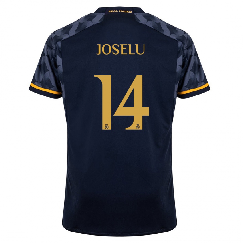 Niño Camiseta Joselu #14 Azul Oscuro 2ª Equipación 2023/24 La Camisa Perú