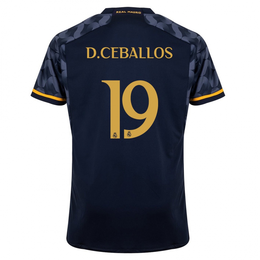 Niño Camiseta Dani Ceballos #19 Azul Oscuro 2ª Equipación 2023/24 La Camisa Perú