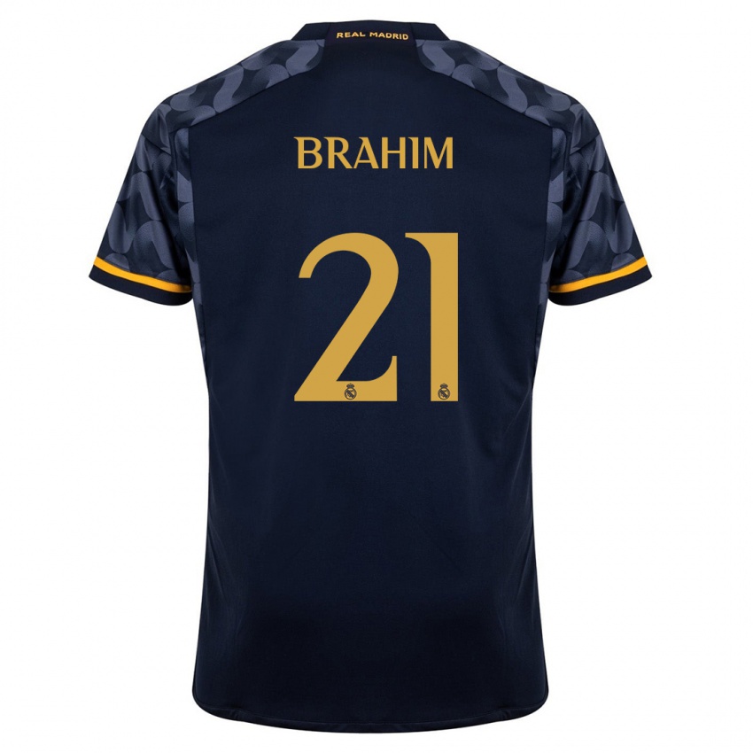 Niño Camiseta Brahim Diaz #21 Azul Oscuro 2ª Equipación 2023/24 La Camisa Perú