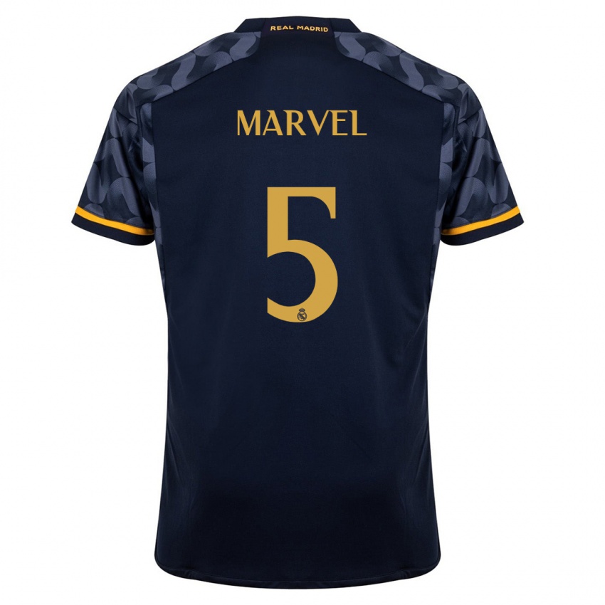 Niño Camiseta Marvel #5 Azul Oscuro 2ª Equipación 2023/24 La Camisa Perú