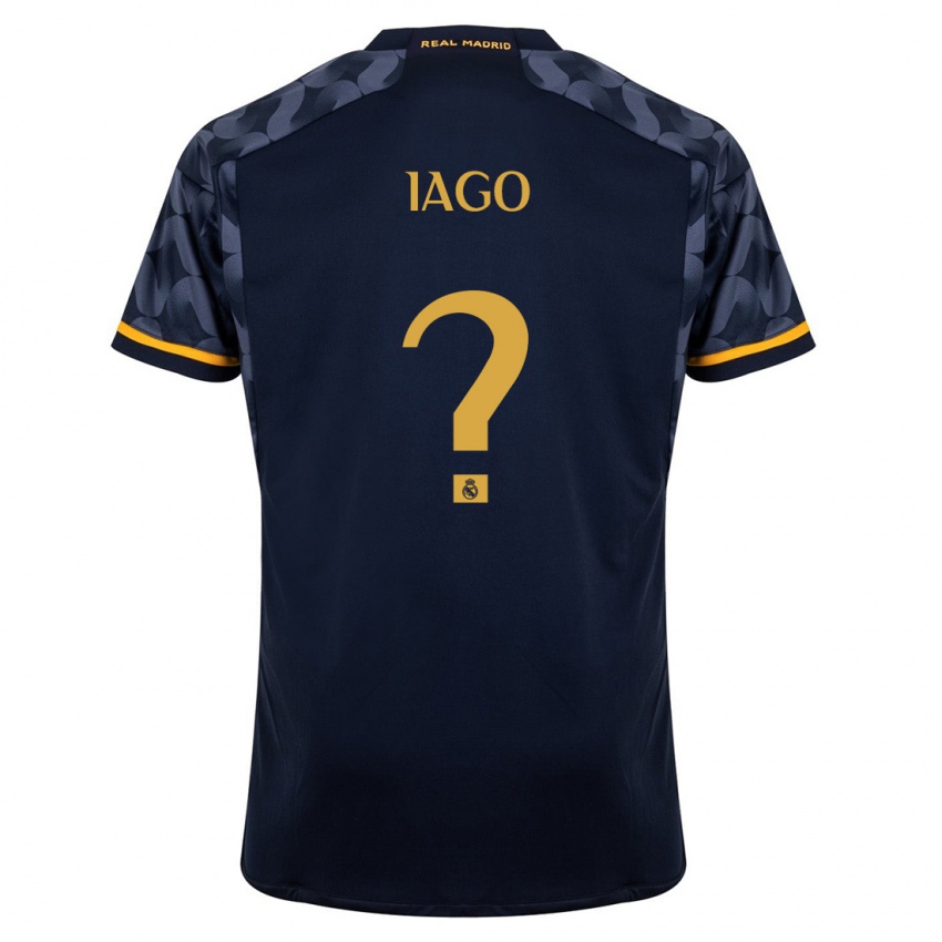 Niño Camiseta Paulo Iago #0 Azul Oscuro 2ª Equipación 2023/24 La Camisa Perú