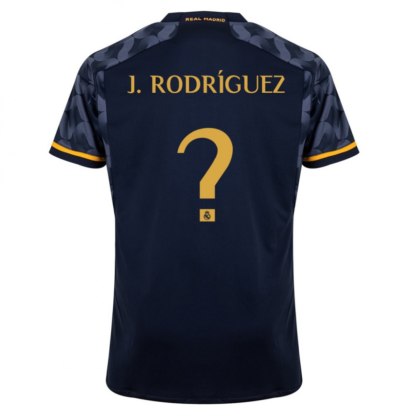 Niño Camiseta Juan Rodríguez #0 Azul Oscuro 2ª Equipación 2023/24 La Camisa Perú