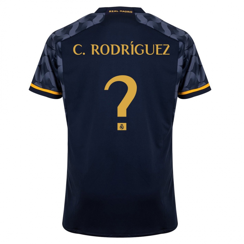 Niño Camiseta Carlos Rodríguez #0 Azul Oscuro 2ª Equipación 2023/24 La Camisa Perú