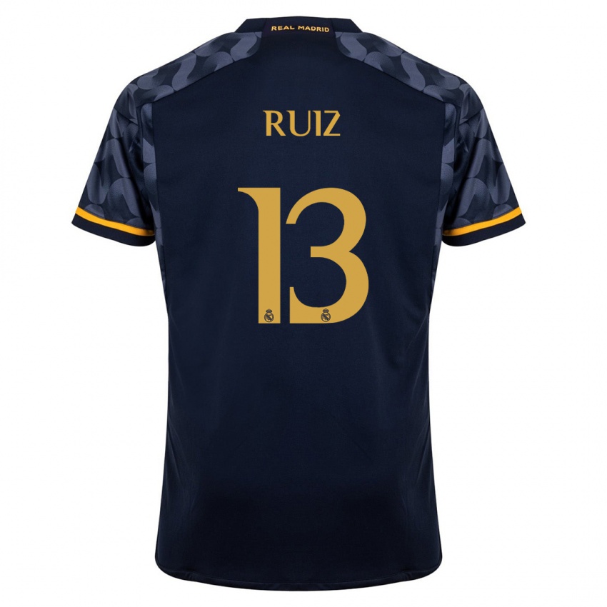 Niño Camiseta Guillermo Ruiz #13 Azul Oscuro 2ª Equipación 2023/24 La Camisa Perú