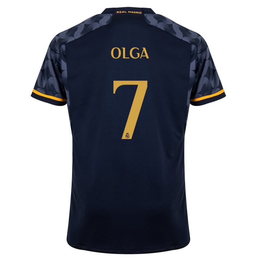 Niño Camiseta Olga Carmona #7 Azul Oscuro 2ª Equipación 2023/24 La Camisa Perú