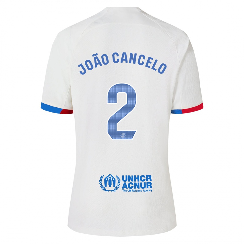 Niño Camiseta Joao Cancelo #2 Blanco 2ª Equipación 2023/24 La Camisa Perú