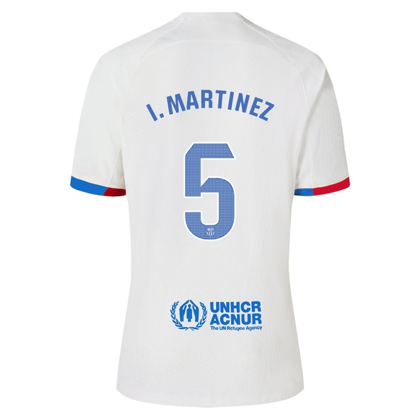 Niño Camiseta Iñigo Martínez #5 Blanco 2ª Equipación 2023/24 La Camisa Perú