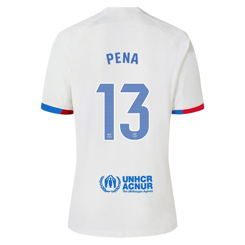 Niño Camiseta Inaki Pena #13 Blanco 2ª Equipación 2023/24 La Camisa Perú