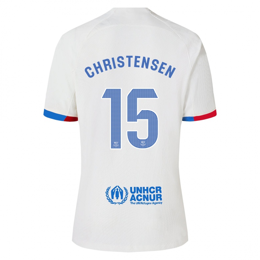 Niño Camiseta Andreas Christensen #15 Blanco 2ª Equipación 2023/24 La Camisa Perú