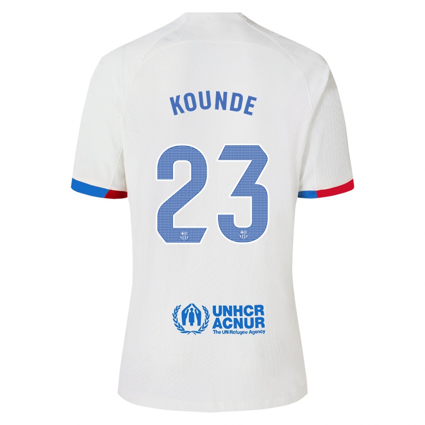 Niño Camiseta Jules Kounde #23 Blanco 2ª Equipación 2023/24 La Camisa Perú