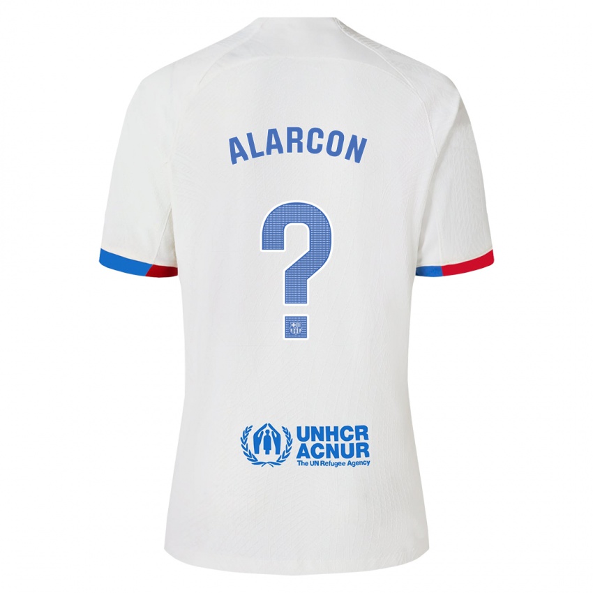 Niño Camiseta Angel Alarcon #0 Blanco 2ª Equipación 2023/24 La Camisa Perú