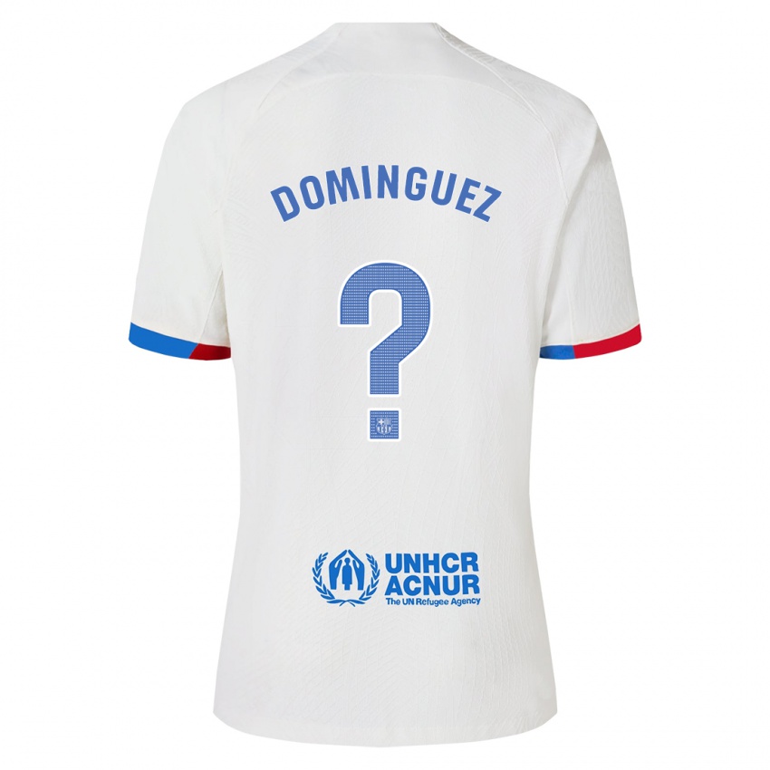 Niño Camiseta Sergi Dominguez #0 Blanco 2ª Equipación 2023/24 La Camisa Perú