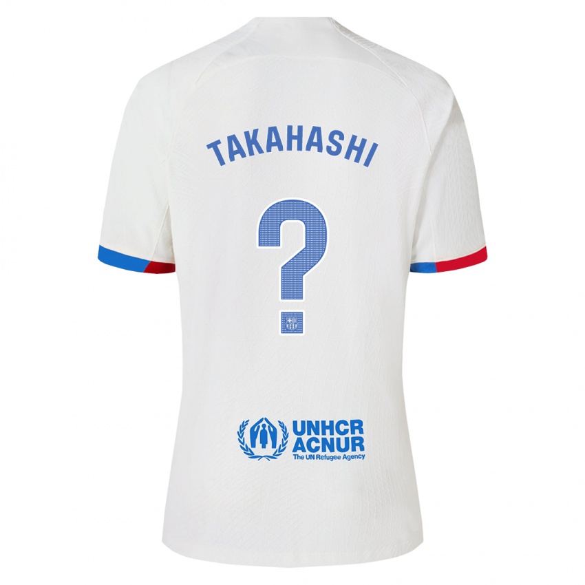 Niño Camiseta Niko Takahashi #0 Blanco 2ª Equipación 2023/24 La Camisa Perú