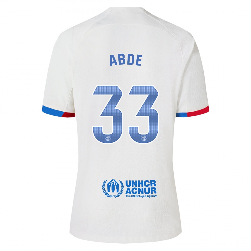 Niño Camiseta Ez Abde #33 Blanco 2ª Equipación 2023/24 La Camisa Perú