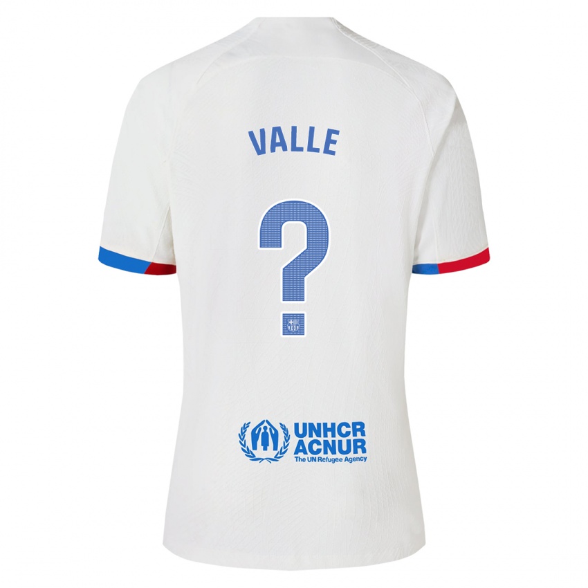 Niño Camiseta Alex Valle #0 Blanco 2ª Equipación 2023/24 La Camisa Perú