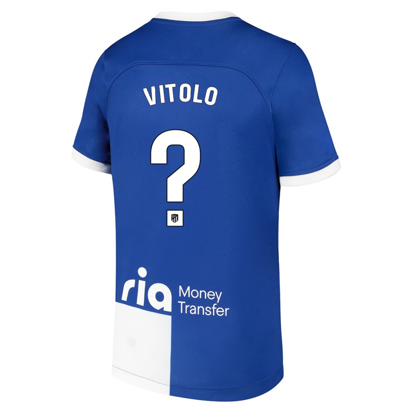 Niño Camiseta Vitolo #0 Azul Blanco 2ª Equipación 2023/24 La Camisa Perú