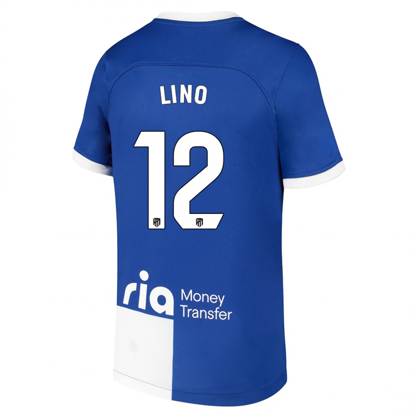 Niño Camiseta Samuel Lino #12 Azul Blanco 2ª Equipación 2023/24 La Camisa Perú